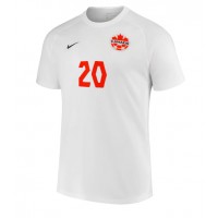 Pánský Fotbalový dres Kanada Jonathan David #20 MS 2022 Venkovní Krátký Rukáv